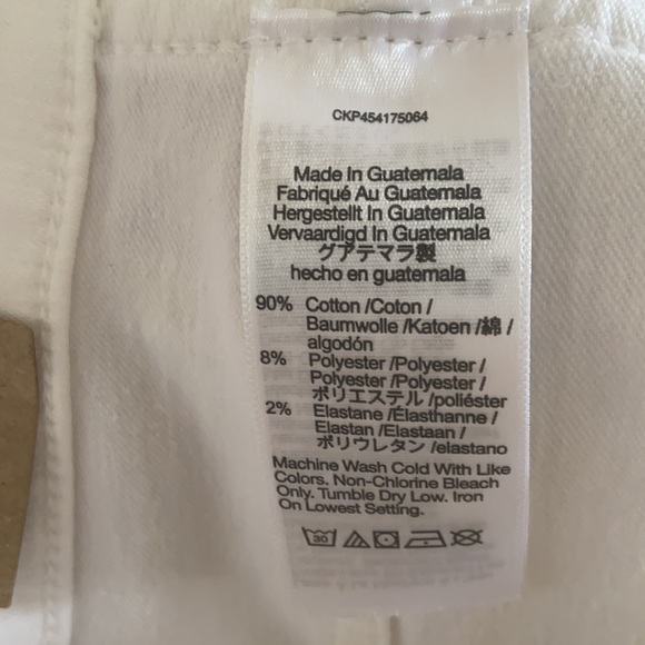 New Madewell 10" High-Rise Skinny Jeans in Pure White - Picture 15 of 15